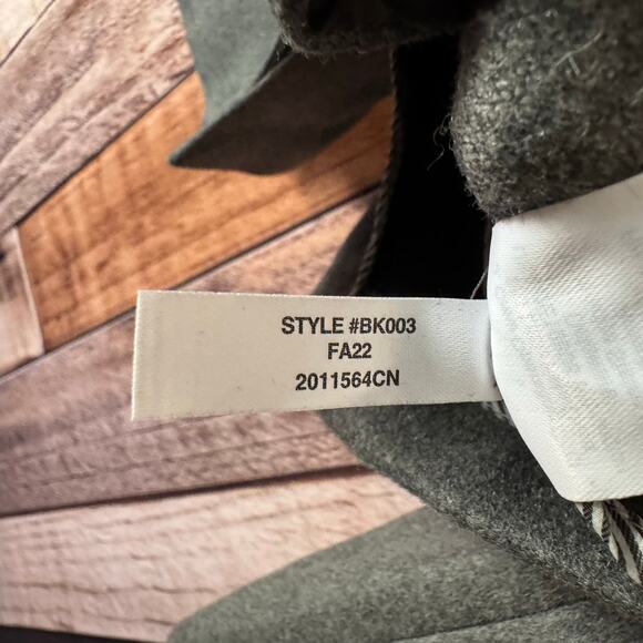 J. Crew Blazer Devon in Drapey Flannel Gray Double Breasted Wool Blend Size 14 - Picture 9 of 9